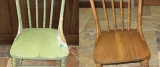 Restoration of chairs