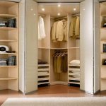 Wardrobe with folding doors