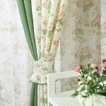 Curtains with flowers