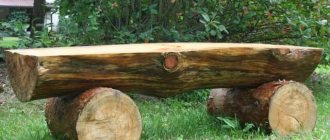 Log bench