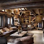 Rustic style in the interior