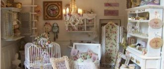 light hallway decor in shabby chic style