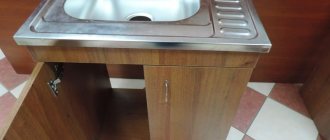 Traditional kitchen cabinet with countertop sink