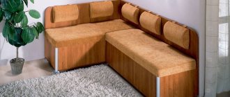 Corner kitchen sofa - photo