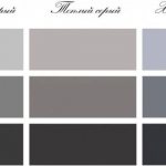 Types of gray shades