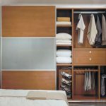 Built-in wardrobe in the bedroom*