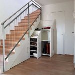 Built-in wardrobe under the stairs