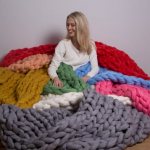 Knitted hypoallergenic blankets