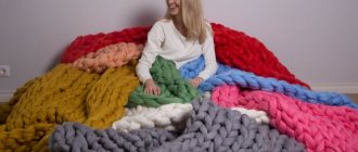 Knitted hypoallergenic blankets