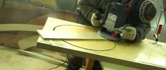 Cutting a hole for a round sink using a router