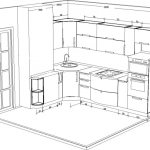 Measuring a kitchen with a niche